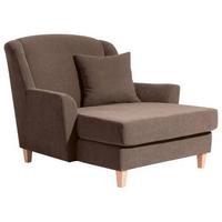 Big Sessel Mit Armlehnen Judith Velours Sahara - Naturfarben/Sahara, MODERN, Textil (136/107/142cm) - Max Winzer