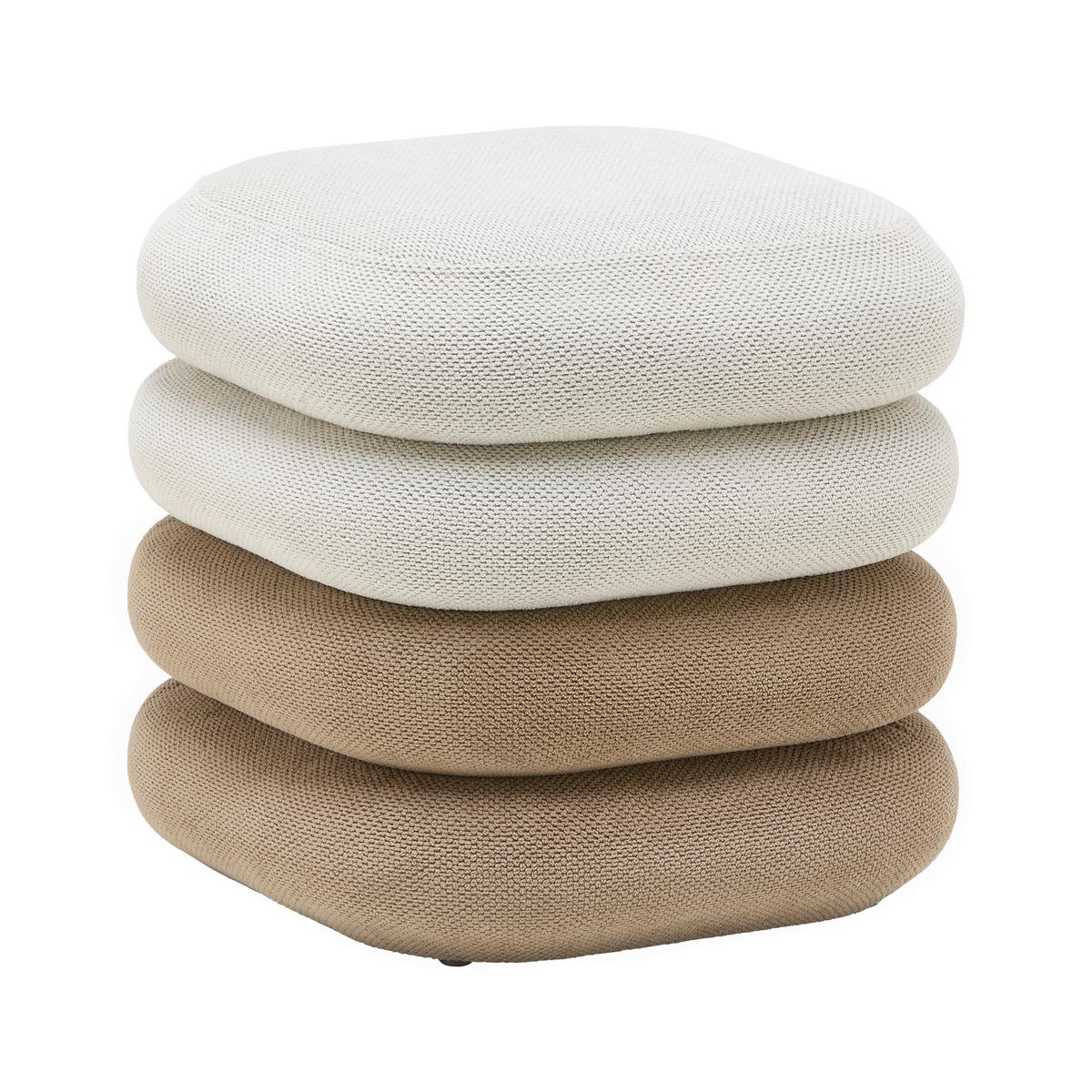 Taburetka SOPHIE, svetlohnedá/hnedá ženilka - hnedá/svetlohnedá, Modern, kompozitné drevo/textil (39,5/40/39,5cm) - Mömax