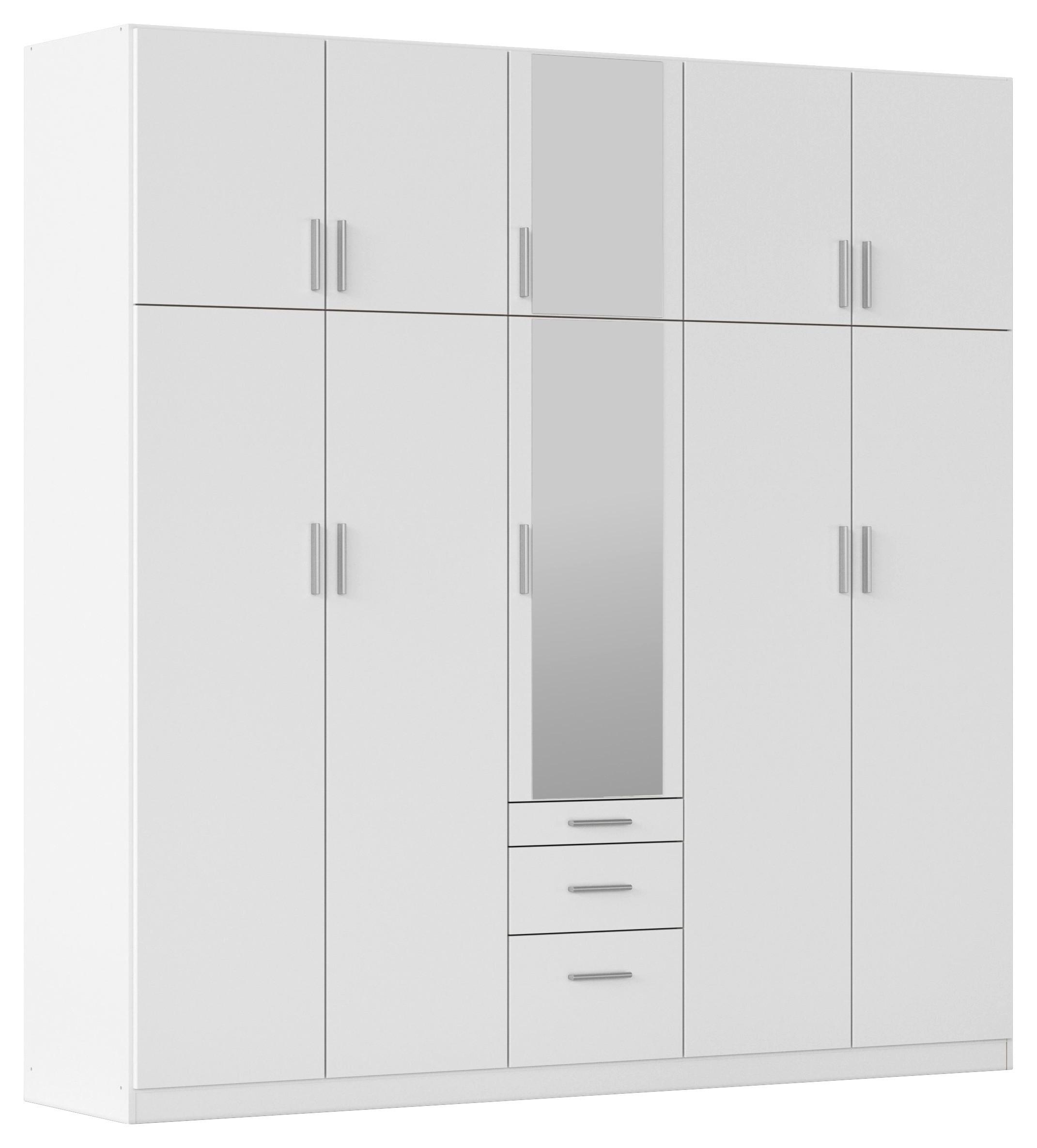 Drehtürenschrank Hildesheim Weiß B: 226 Cm - Weiß, Design, Holzwerkstoff (226/229/54cm) - Rauch Möbel