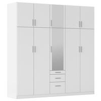 Drehtürenschrank Hildesheim Weiß B: 226 Cm - Weiß, Design, Holzwerkstoff (226/229/54cm) - Rauch Möbel