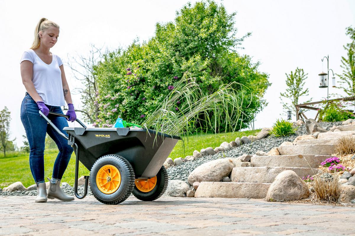 Gartenkarre Schubkarre Cub Cart - Schwarz, Basics, Kunststoff (71/74/127cm)