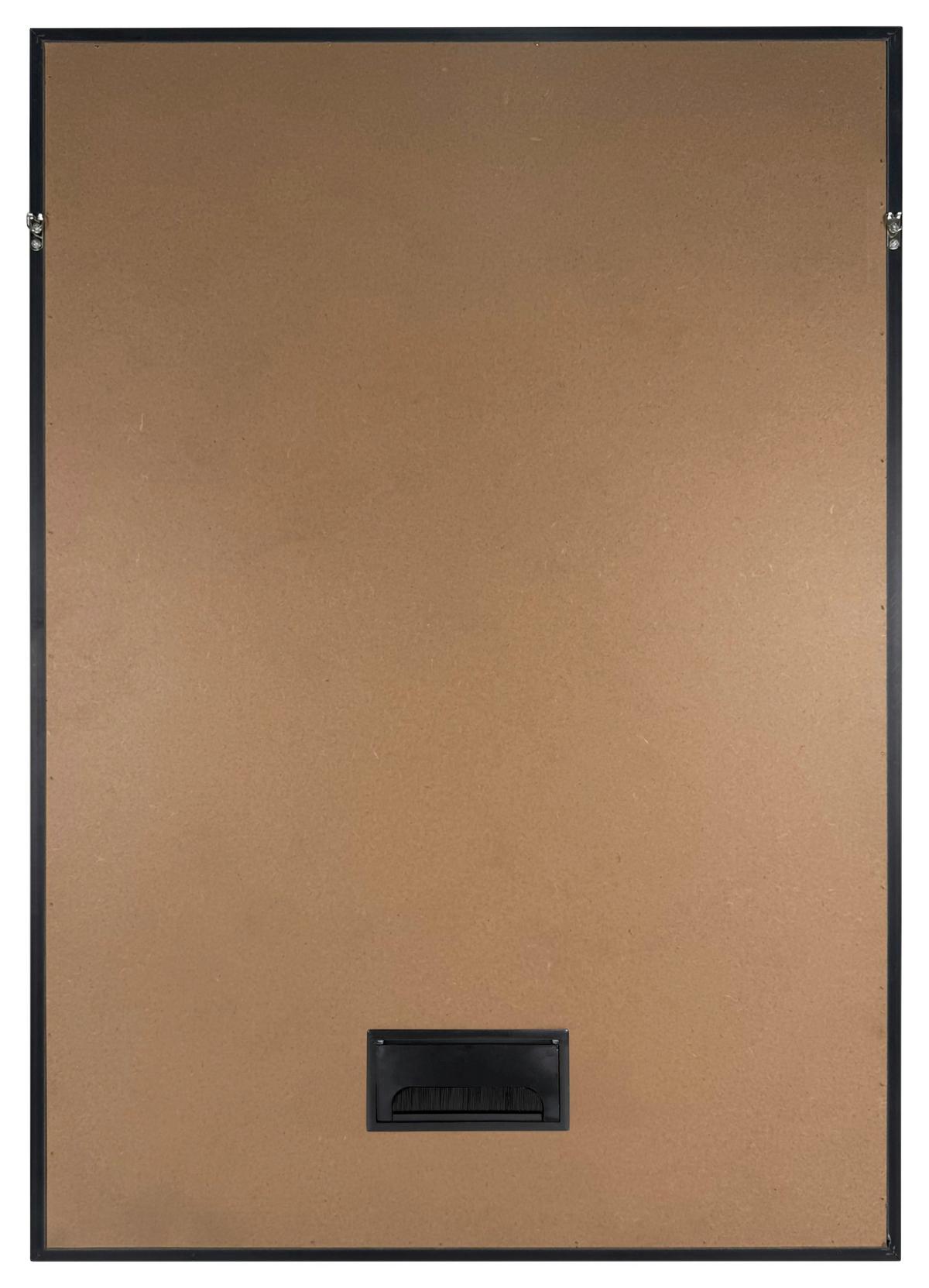 LED-Bild Neon Balloon Girl - Rot/Schwarz, Basics, Holzwerkstoff/Kunststoff (70/100/3,5cm)