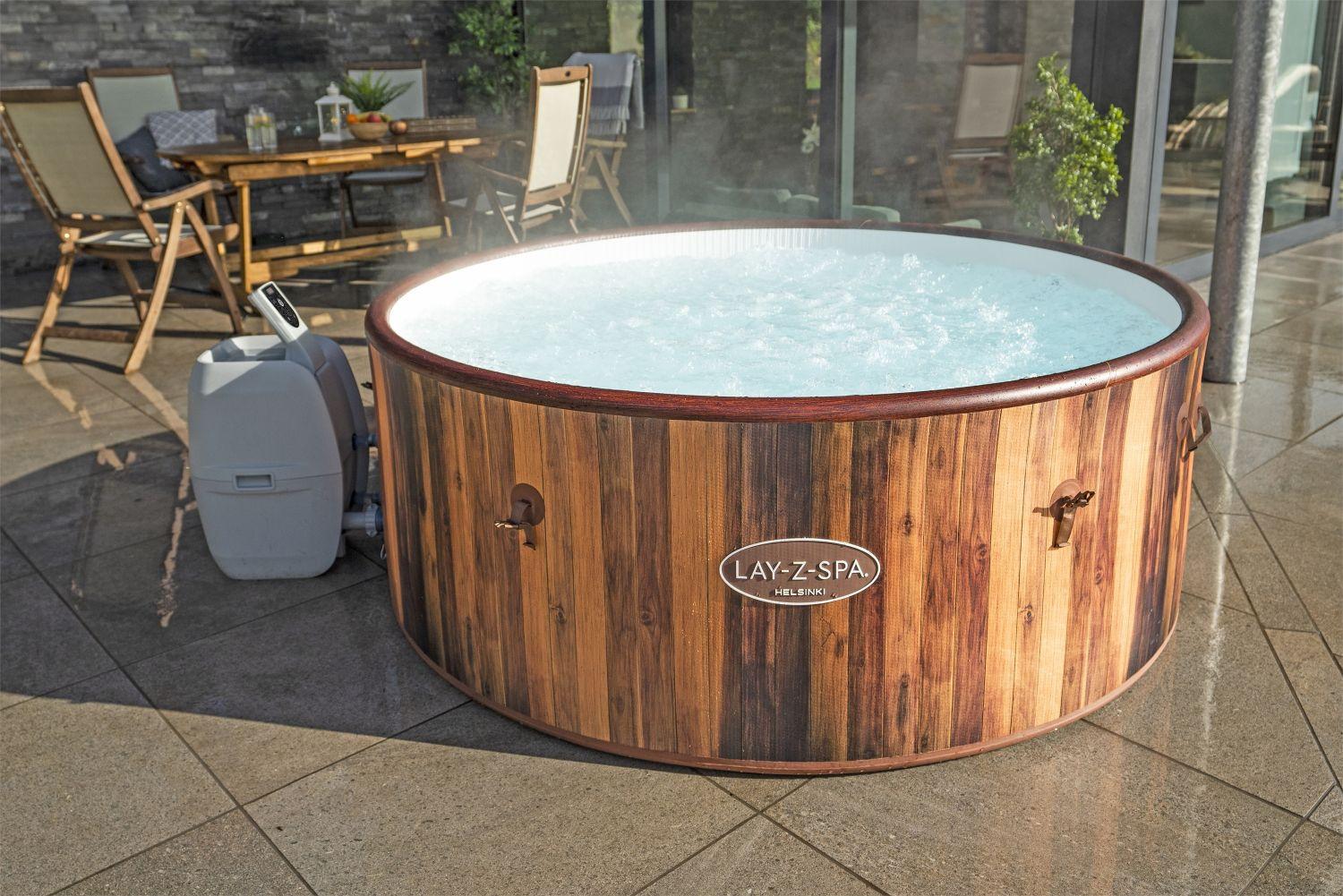 Whirlpool Kunststoff Helsinki Ø 180 X H 66 cm - Hellbraun/Weiß, KONVENTIONELL, Kunststoff (180/66cm) - Bestway