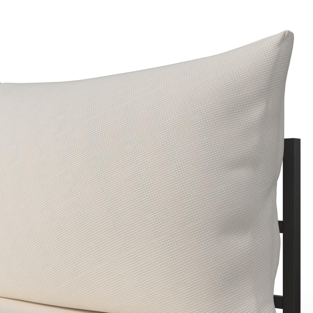 TERASOVÁ SEDACIA SÚPRAVA ADRIANO - čierna/farba akácie, Modern, kov/drevo - Bessagi Garden