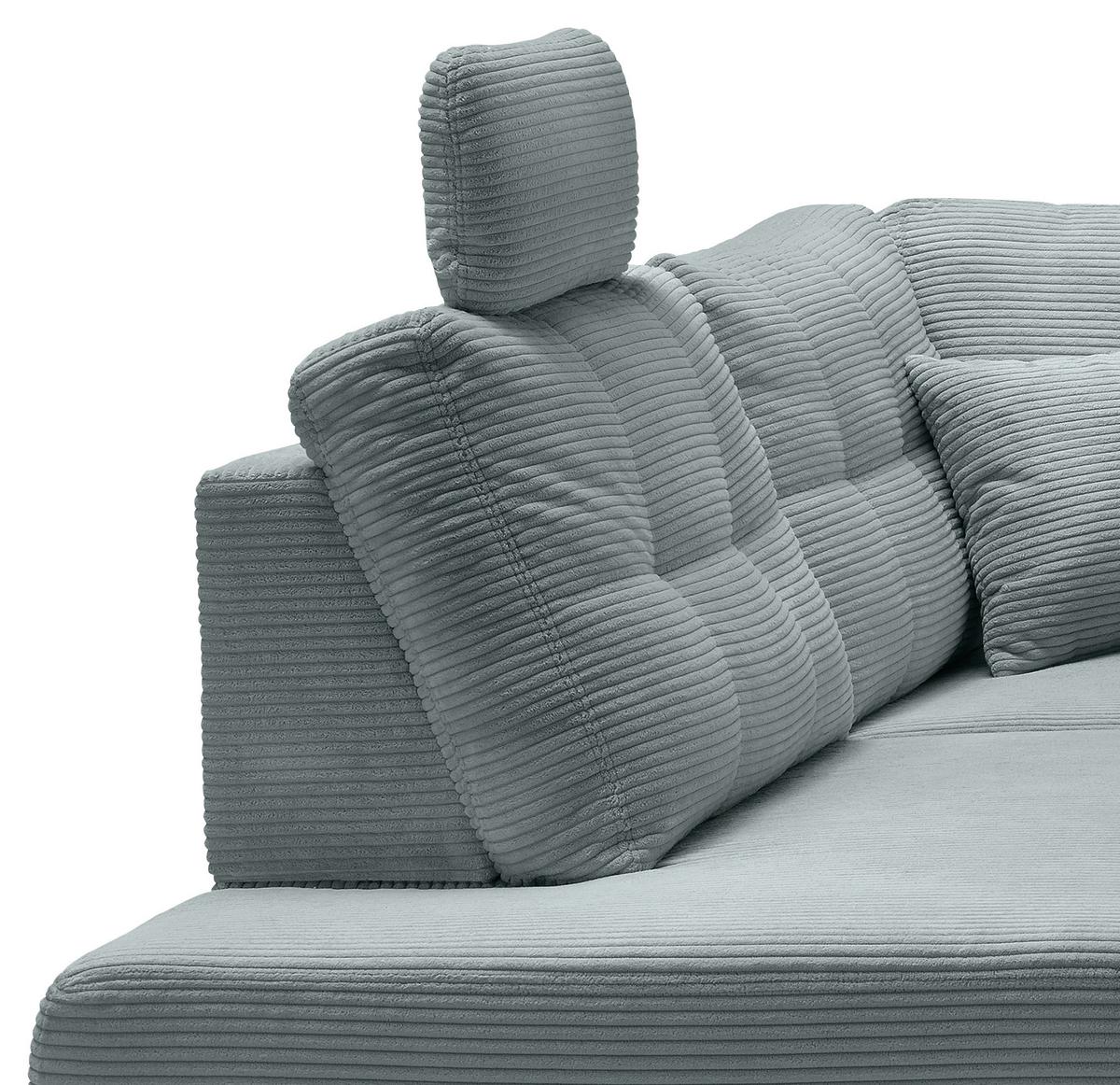 Ecksofa Brizzini Hellblau S: 206x274 Cm - Naturfarben/Hellblau, MODERN, Textil (206/274cm) - Livetastic