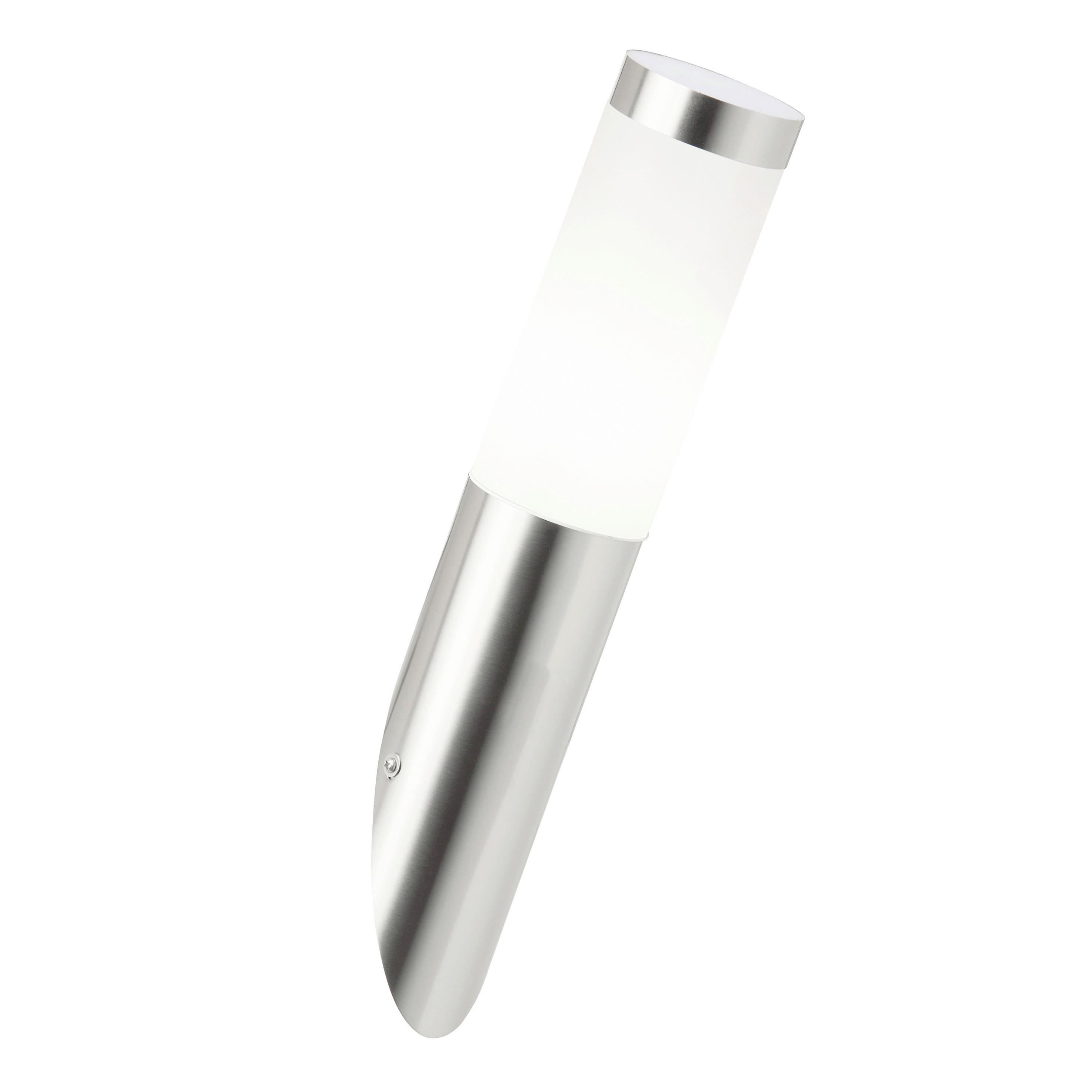 Außenwandleuchte 43681/82 Chorus - Edelstahlfarben, KONVENTIONELL, Kunststoff (7,5/39,8cm) - Brilliant