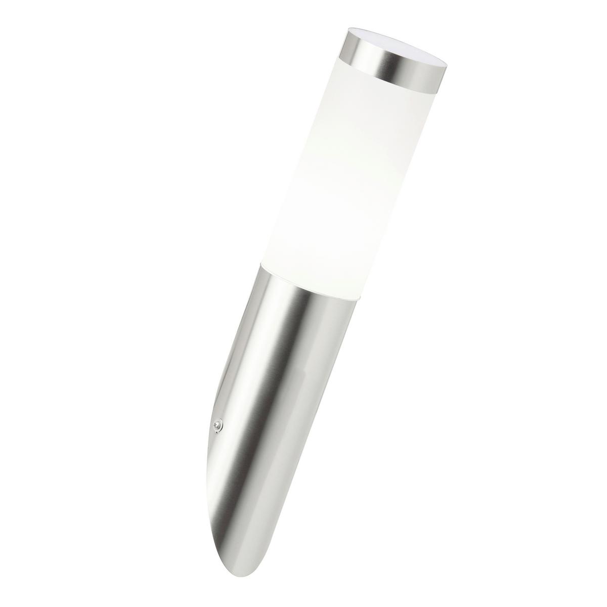 Außenwandleuchte 43681/82 Chorus - Edelstahlfarben, KONVENTIONELL, Kunststoff (7,5/39,8cm) - Brilliant