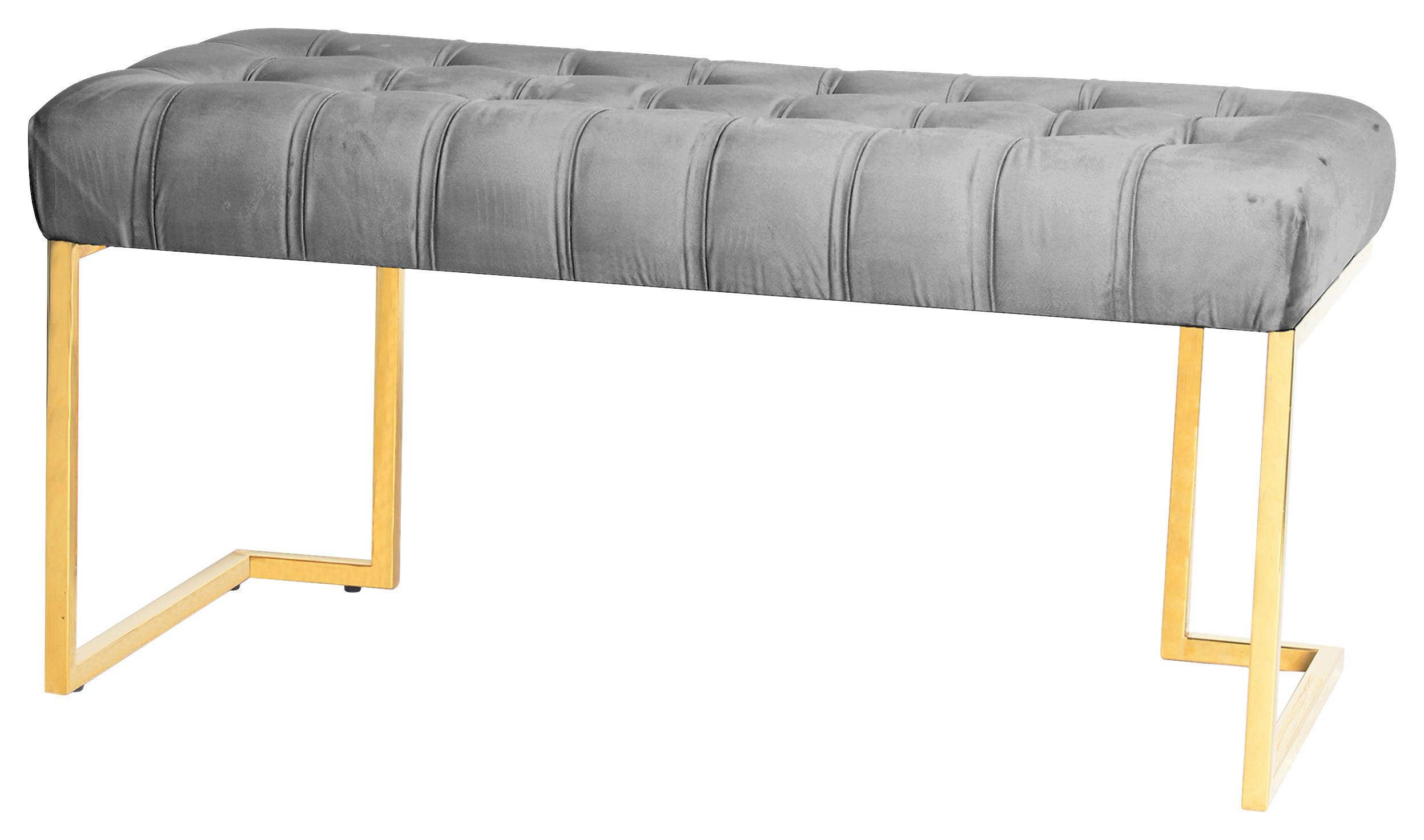 Dlhá taburetka RARITY - sivá, Design, plast (47/48/100cm)