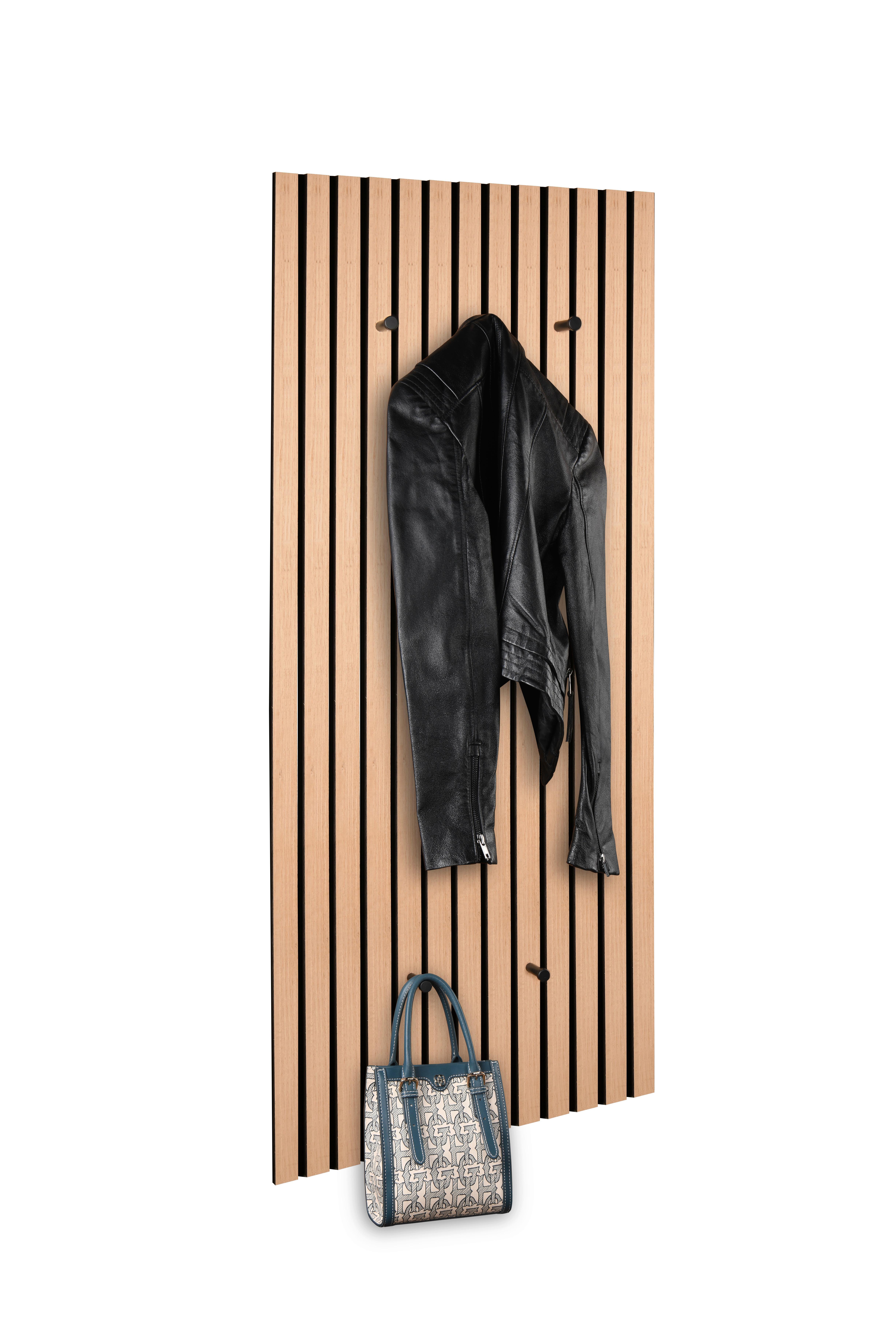 Šatní panel GRACE v dekoru dub Artisan - dub artisan, Moderní, kompozitní dřevo/textil (50/125/4cm) - Mömax