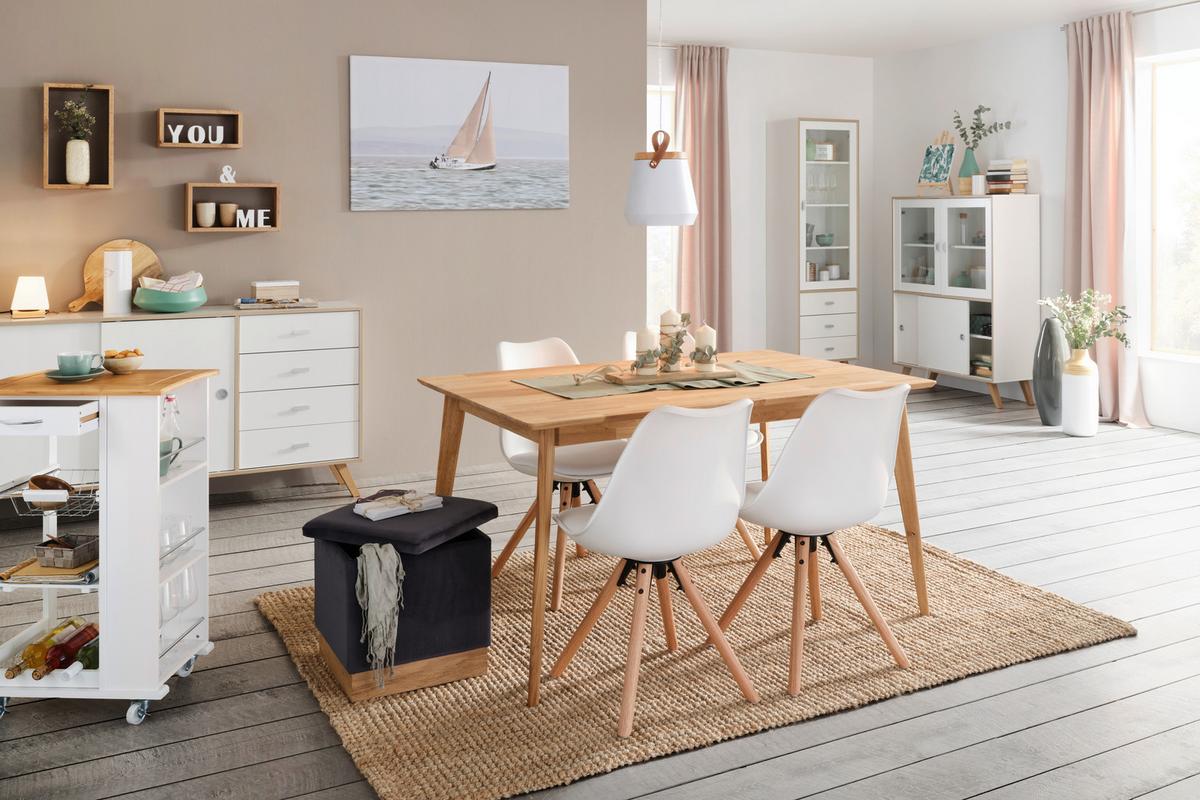 JEDÁLENSKÝ STÔL RITA 140 - farba duba, Konventionell, drevo (140/75/90cm) - Zandiara