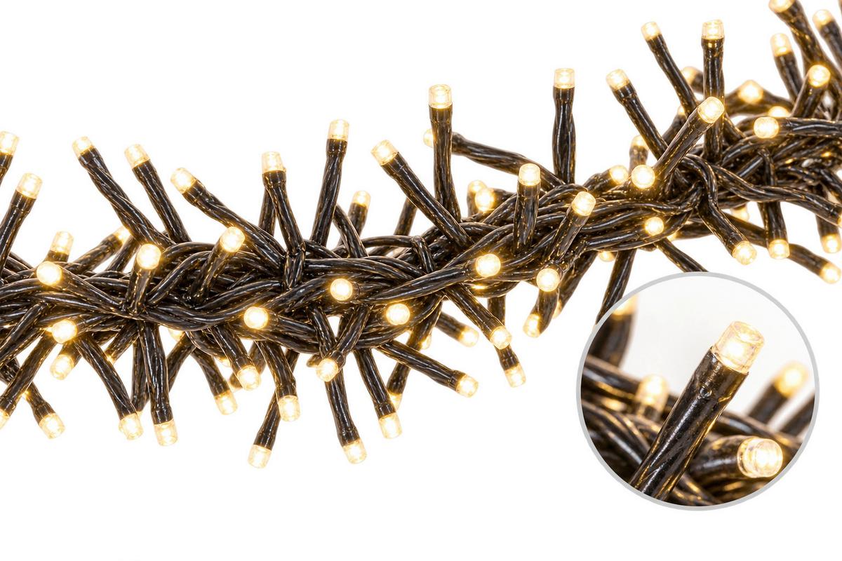 LICHTERKETTE In- und Outdoor - Schwarz, MODERN, Kunststoff (29/24/27cm)