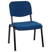 Besucherstuhl Xt 600 XL Blau/Schwarz Bis 150 Kg - Blau/Schwarz, Basics, Textil/Metall (60/87/55cm) - MID.YOU