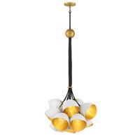 Hängeleuchte Nula H: 109 Cm Qn-Nula-15p - Goldfarben/Weiß, LIFESTYLE, Metall (65.1/109.1cm) - Elstead Lighting