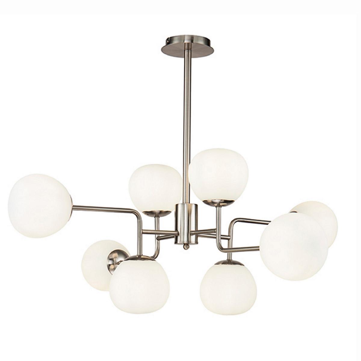 Kronleuchter Erich - Nickelfarben, Trend, Glas/Metall (96/57/26,5cm) - MAYTONI