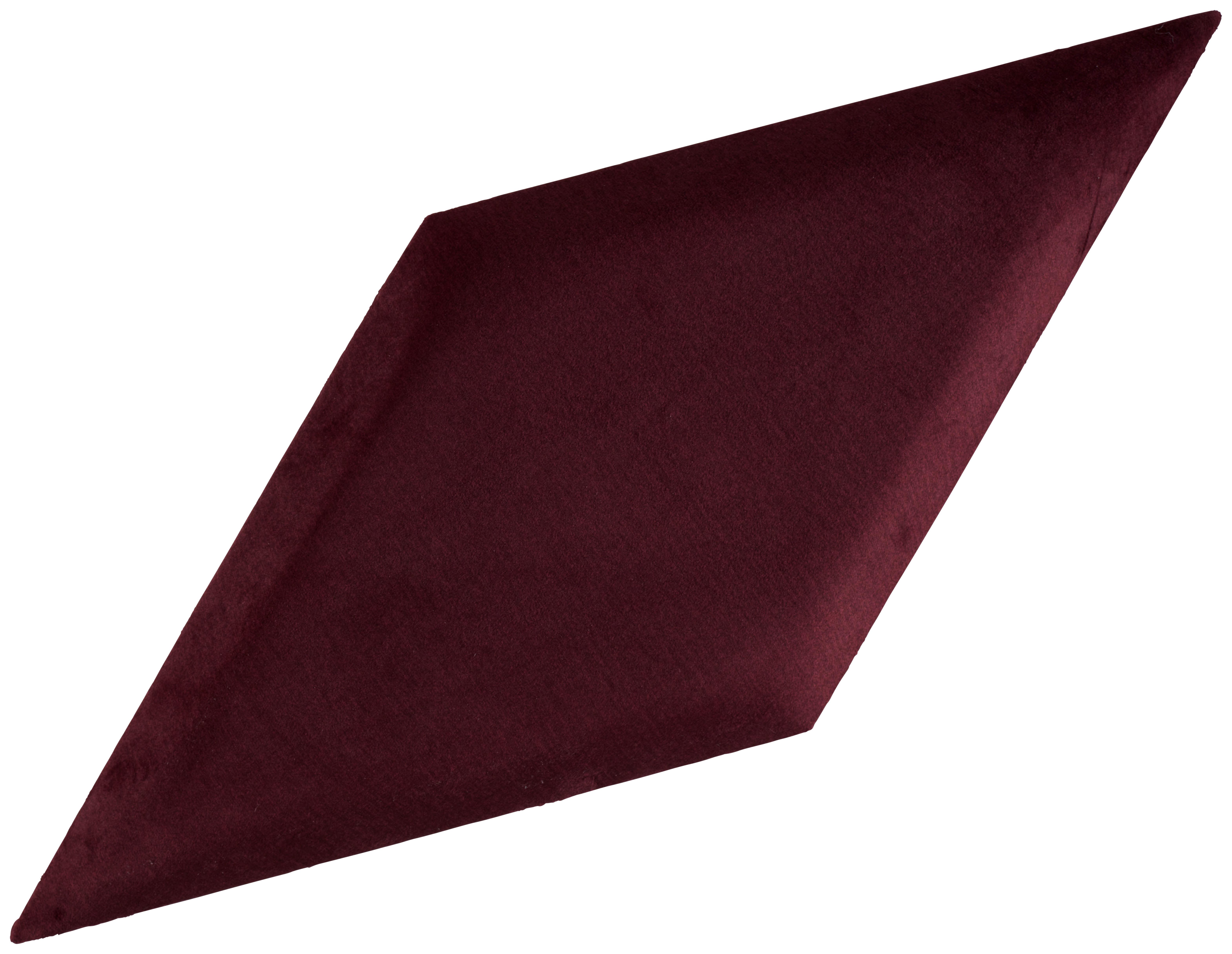 Wandpolster 2er-Set 29,5x59 Trapezförmig, Bordeaux