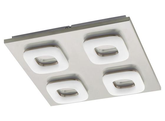 LED-Deckenleuchte Litago - Weiß/Nickelfarben, MODERN, Kunststoff/Metall (32/32/5,5cm) LED-Deckenleuchte Litago - Weiß/Nickelfarben, MODERN, Kunststoff/Metall (32/32/5,5cm)