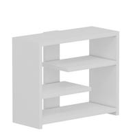 WANDREGAL Gupse Weiß B: 49 cm - Weiß, Design, Holzwerkstoff (49/40/21cm) - Livetastic