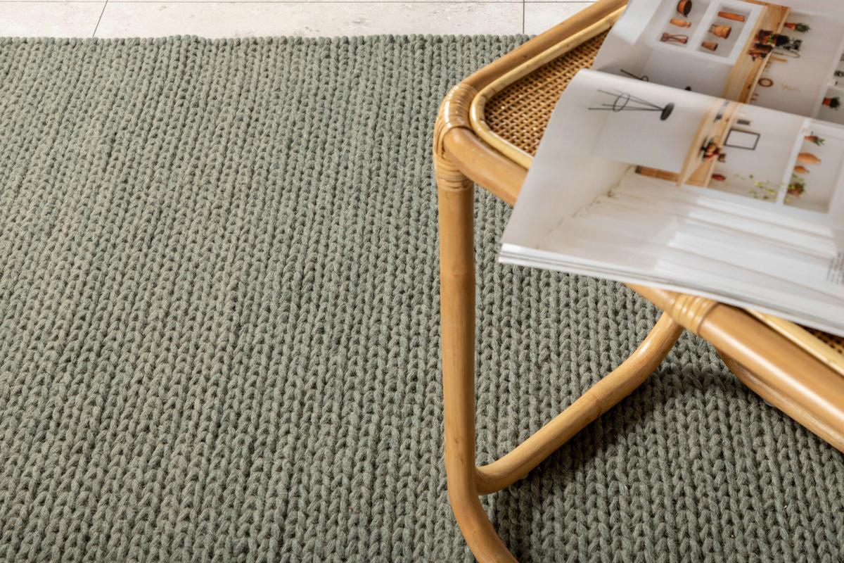 Flachwebteppich Marta - Hellgrün, LIFESTYLE, Textil (250/350cm) - P & B