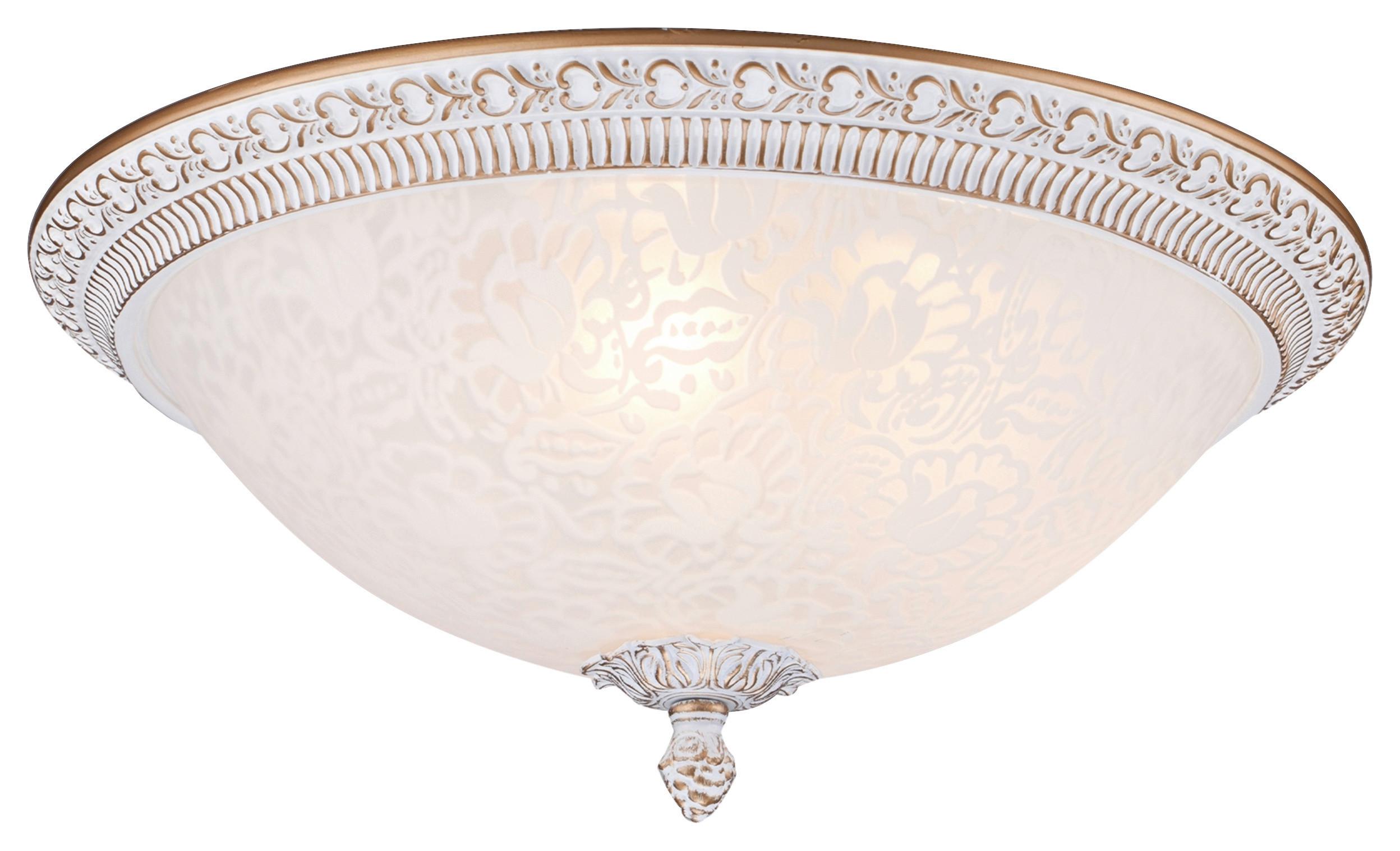 DECKENLEUCHTE PASCAL - Goldfarben/Weiß, Basics, Glas/Metall (35/19cm) - MAYTONI