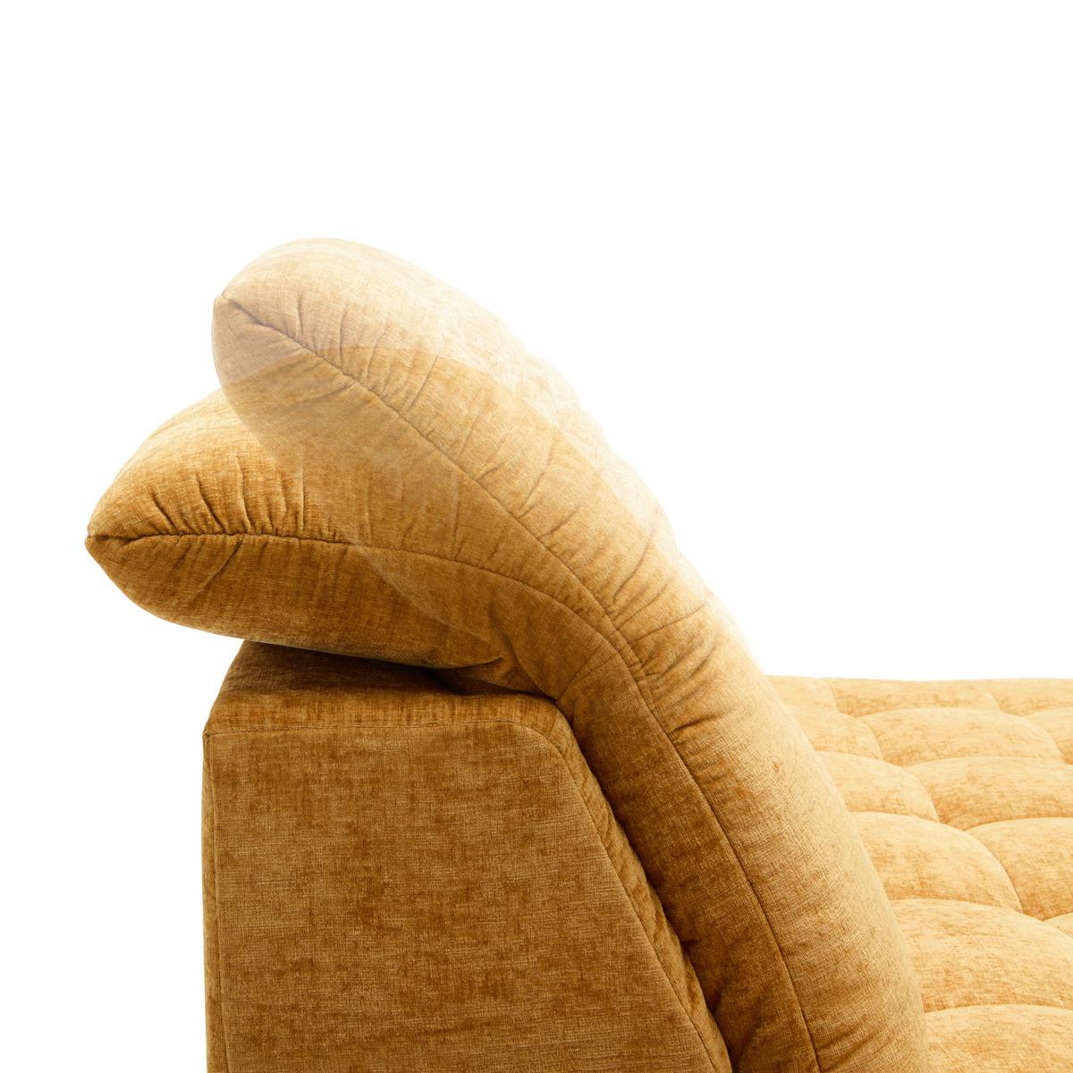 Rohová sedačka NEW YORK, pravá, bronzová tkanina NILE - černá/bronzová, Moderní, kov/kompozitní dřevo (261/87-104/288cm) - Premium Living