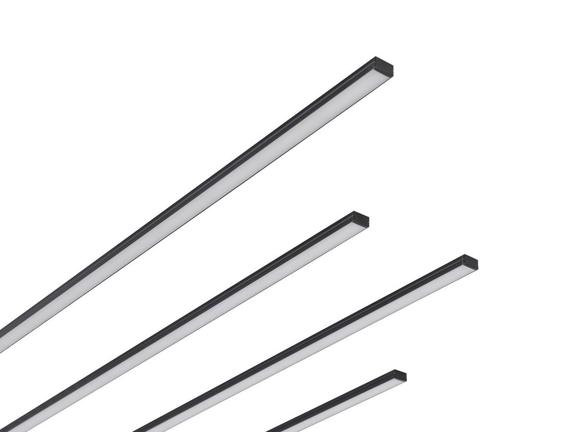 LED SVĚTELNÝ BOX NUMIK - černá, Moderní, plast (50/75/100/1,3/0,7cm) - Mömax