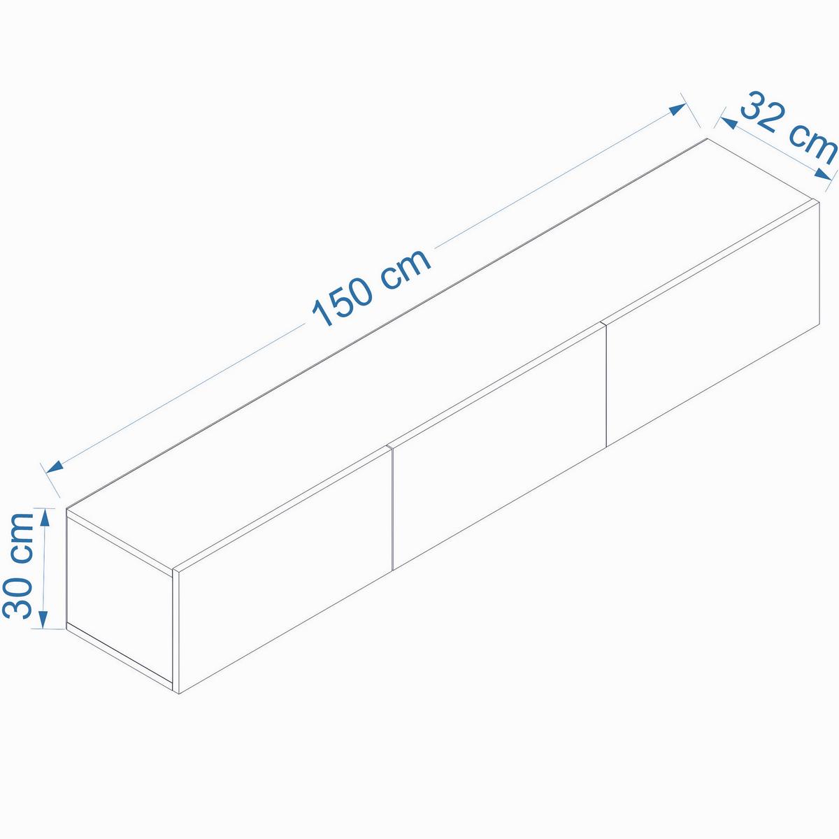 LOWBOARD West Kieferfarben B: 150cm - Kieferfarben, Design, Holzwerkstoff (150/30/32cm) - MID.YOU