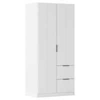 DREHTÜRENSCHRANK Ella Weiß B: 91cm - Weiß, MODERN, Holzwerkstoff (91/197/54cm) - Rauch Möbel