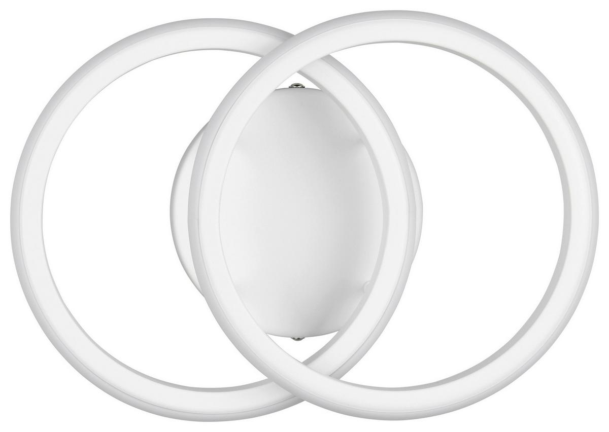 Led-deckenleuchte, 4000k Denise - Weiß, Basics, Kunststoff/Metall (26,5/18,5/10,5cm) - Luca Bessoni