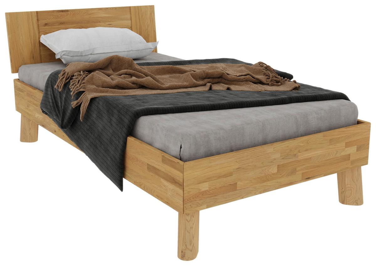 Bett Como Naturfarben/ Wildeiche 100x200cm - Wildeiche/Naturfarben, MODERN, Holz (100/200cm) - MID.YOU