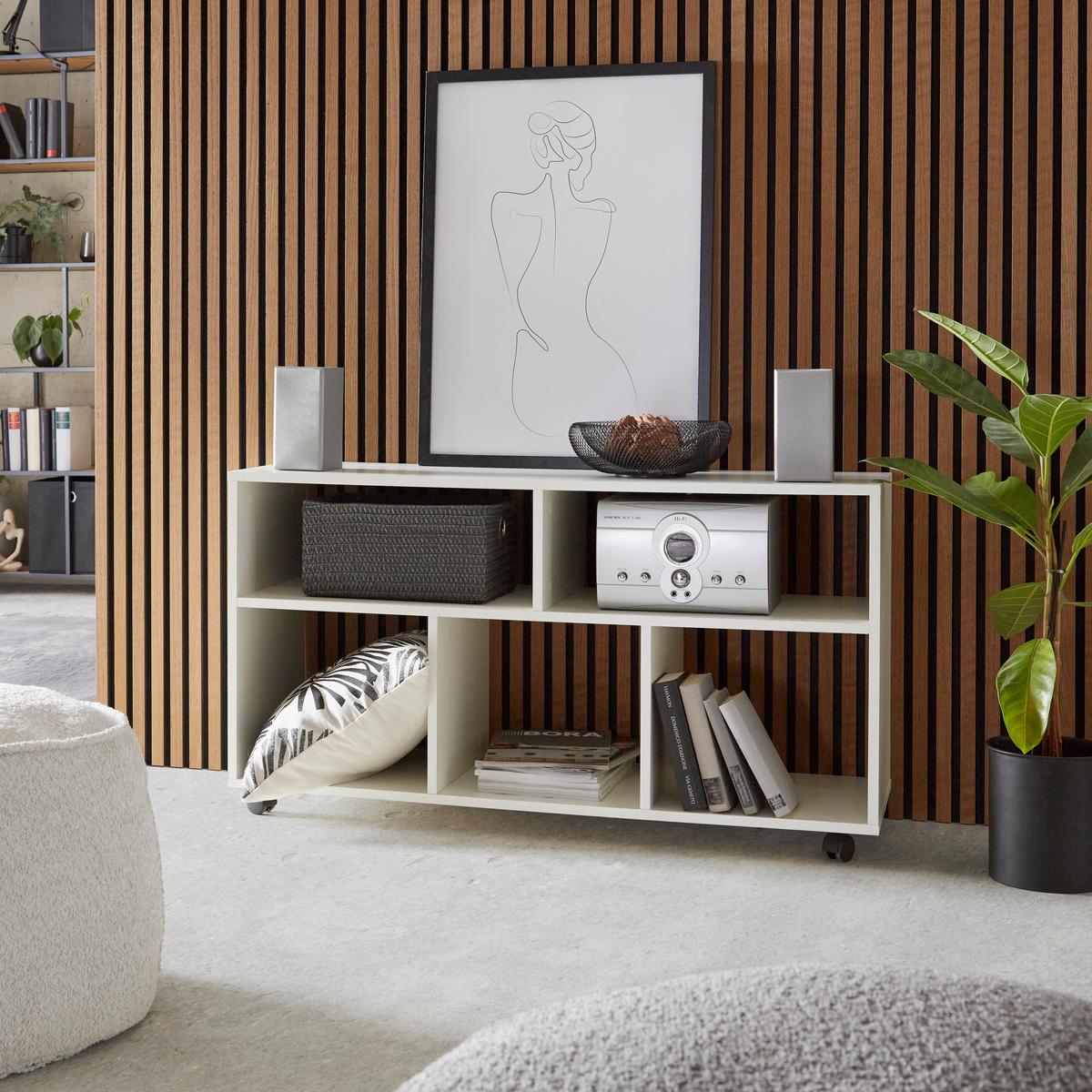 TV-Lowboard 110 cm Weiß - Weiß, MODERN, Holzwerkstoff (110/60,1/36cm)
