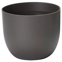 Übertopf Anthrazit D: 40 Cm Rund - Anthrazit, Basics, Kunststoff (40/32,5cm)