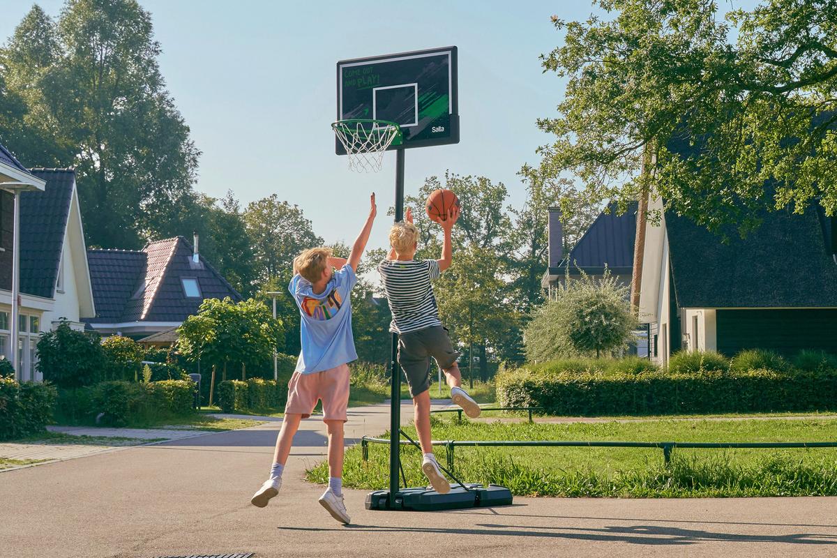 Basketballständer Salta Forward - Schwarz/Grün, KONVENTIONELL, Kunststoff/Metall (110/287-362/175cm) - Salta