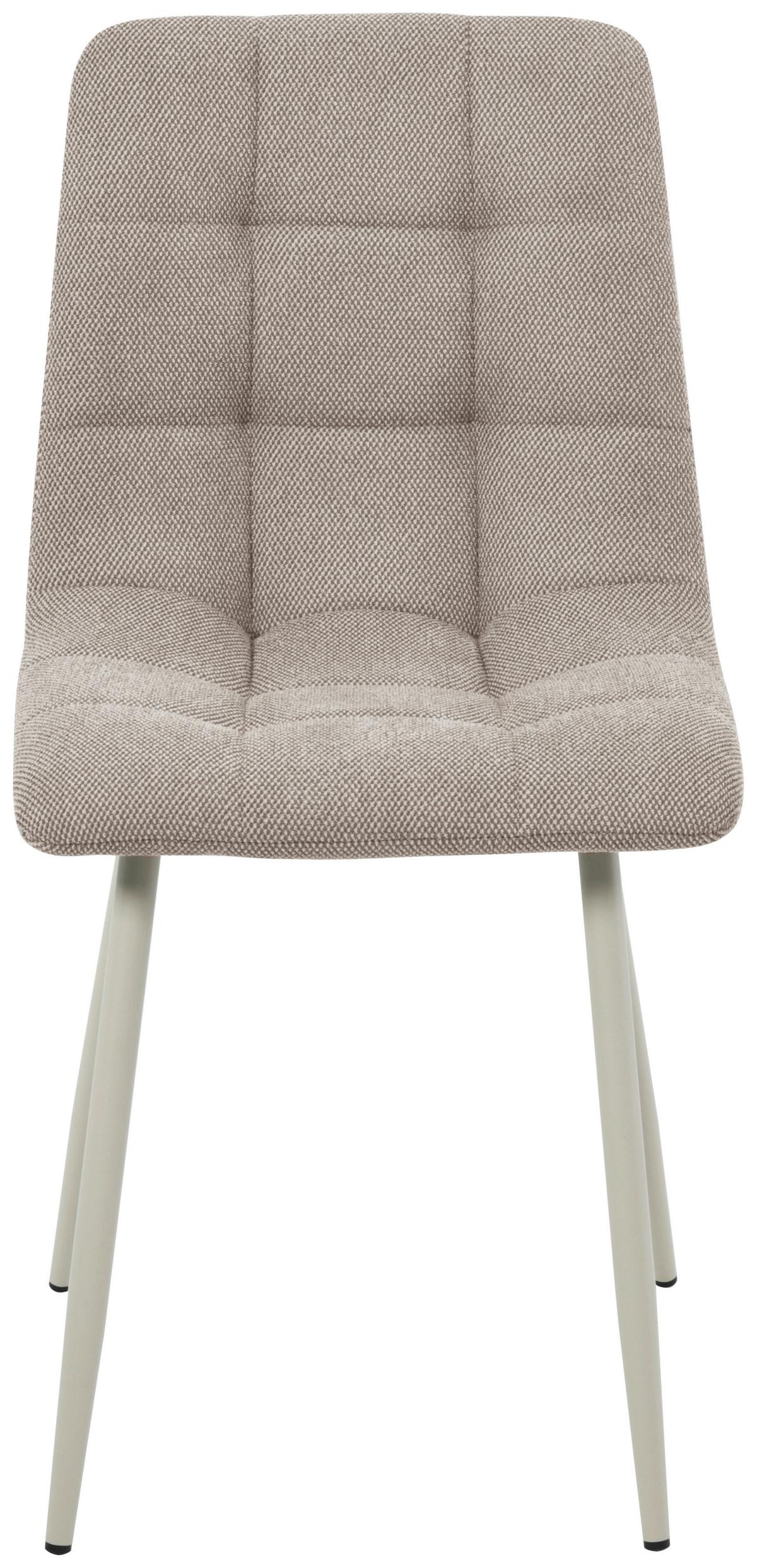 Vierfußstuhl Adea Leinenoptik Taupe, B: 45 cm - Taupe/Beige, KONVENTIONELL, Holz/Textil (45/88/55cm) - P & B