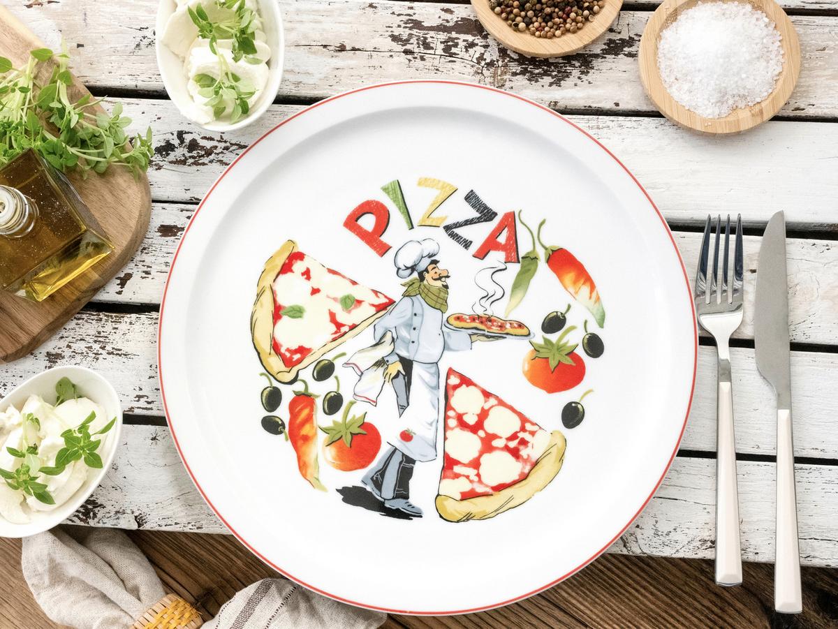 Pizzateller Milano Luigi Keramik, Multicolor - Multicolor, Basics, Keramik (30cm) - Creatable