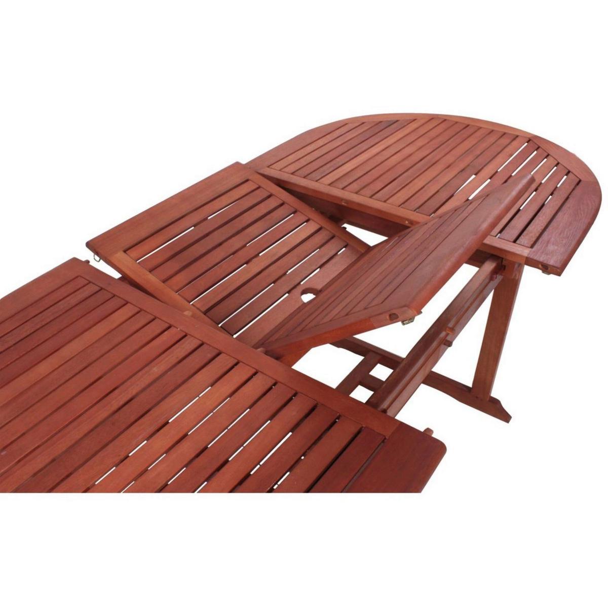 Gartenmöbel Set 7-Tlg. Stockholm aus Eukalyptusholz - Braun, Basics, Holz - Gardenson