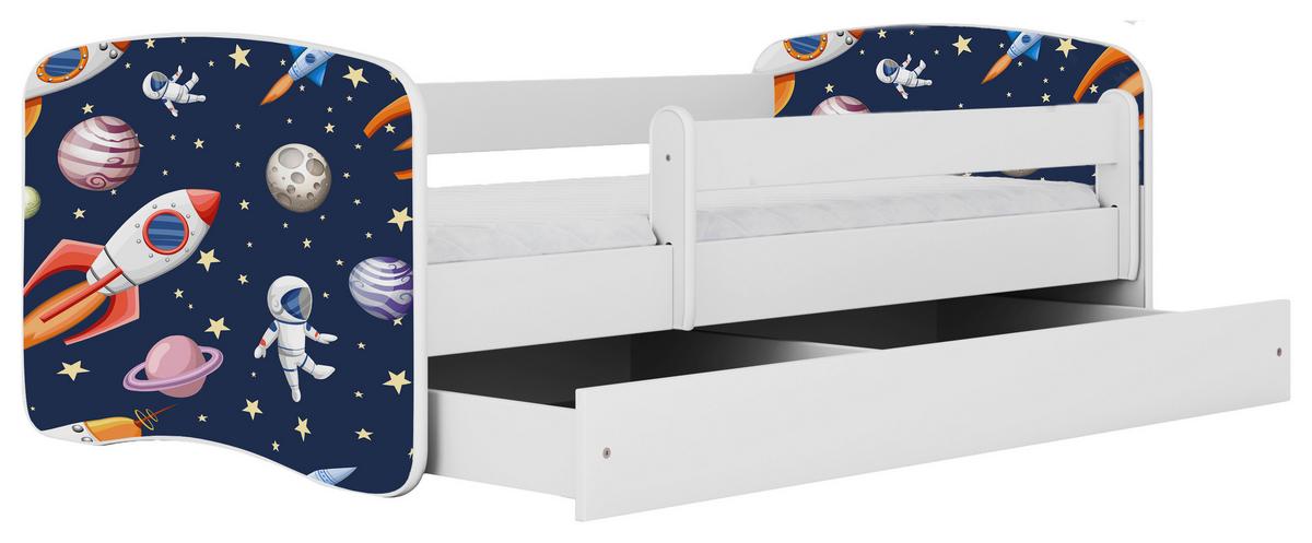Kinder-/Juniorbett Babydreams inkl. Matratze 80x160 - Birkefarben/Weiß, MODERN, Holz/Holzwerkstoff (80/160cm) - MID.YOU
