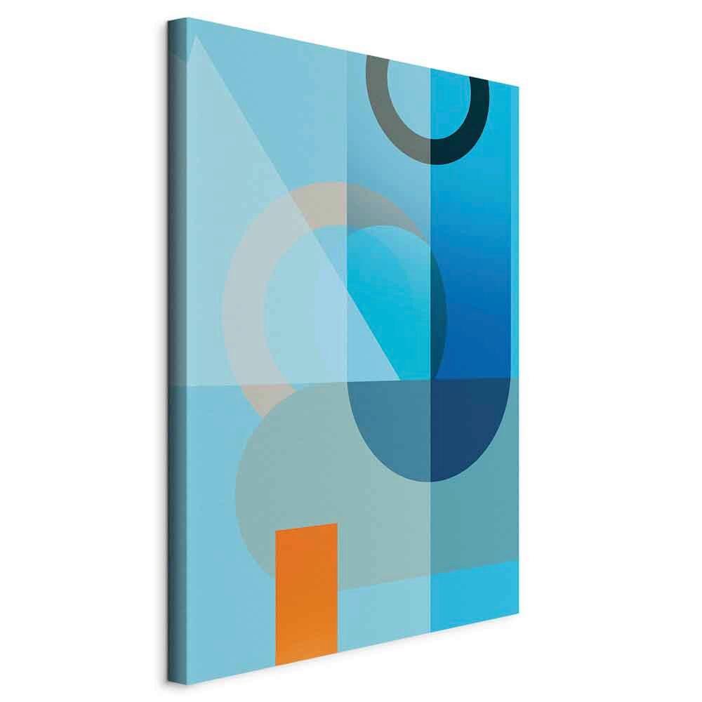 Leinwandbild Blue Surface Hellblau B: 40 Cm