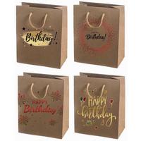 Geschenktasche Happy Birthday M 12 - Multicolor, Basics, Papier (24,5/19/8cm)