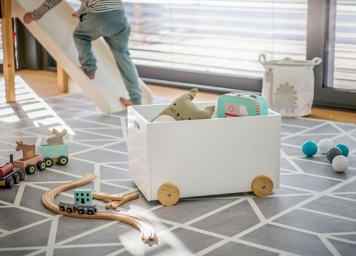 Spielzeugbox Kinder-Spielzeugkiste M. R - Weiß, Basics, Holz/Holzwerkstoff (50/36/30cm) - Zeller Present