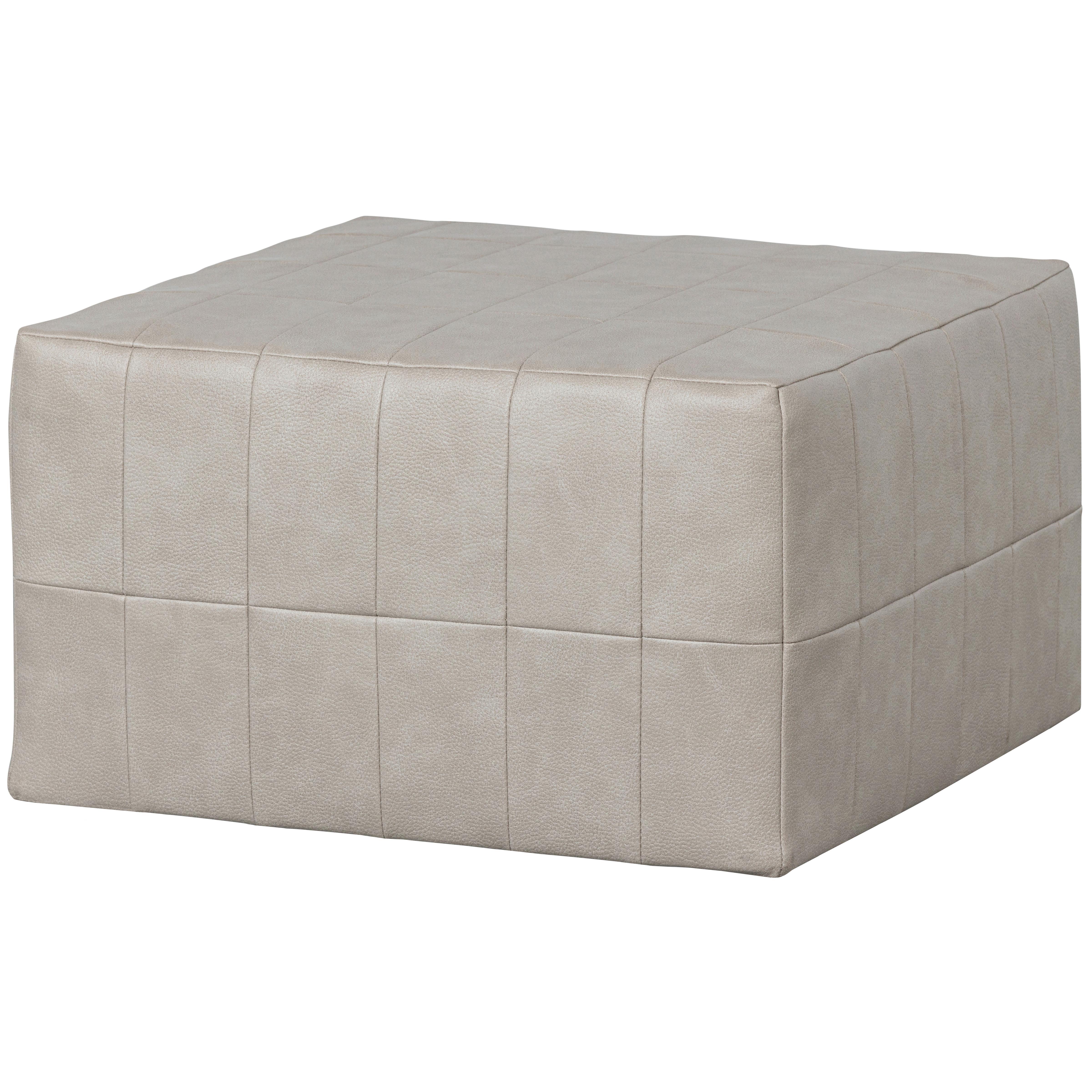 Hocker Patchwork Naturfarben B: 60cm - Naturfarben, Design, Textil (60/36/60cm) - Livetastic