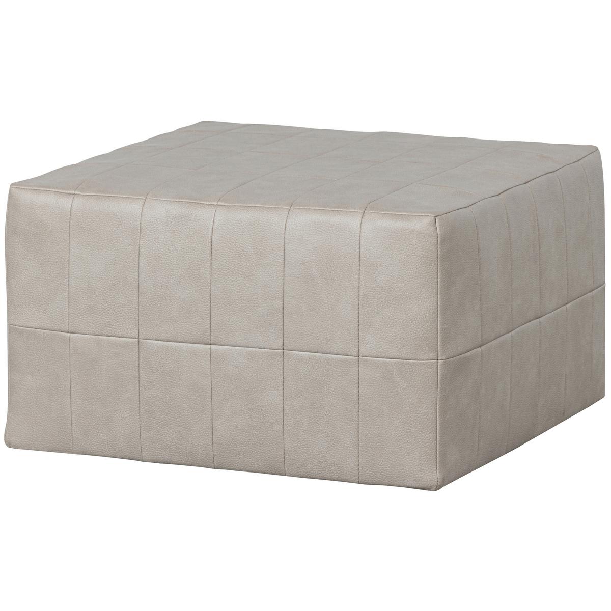 Hocker Patchwork Naturfarben B: 60cm - Naturfarben, Design, Textil (60/36/60cm) - Livetastic