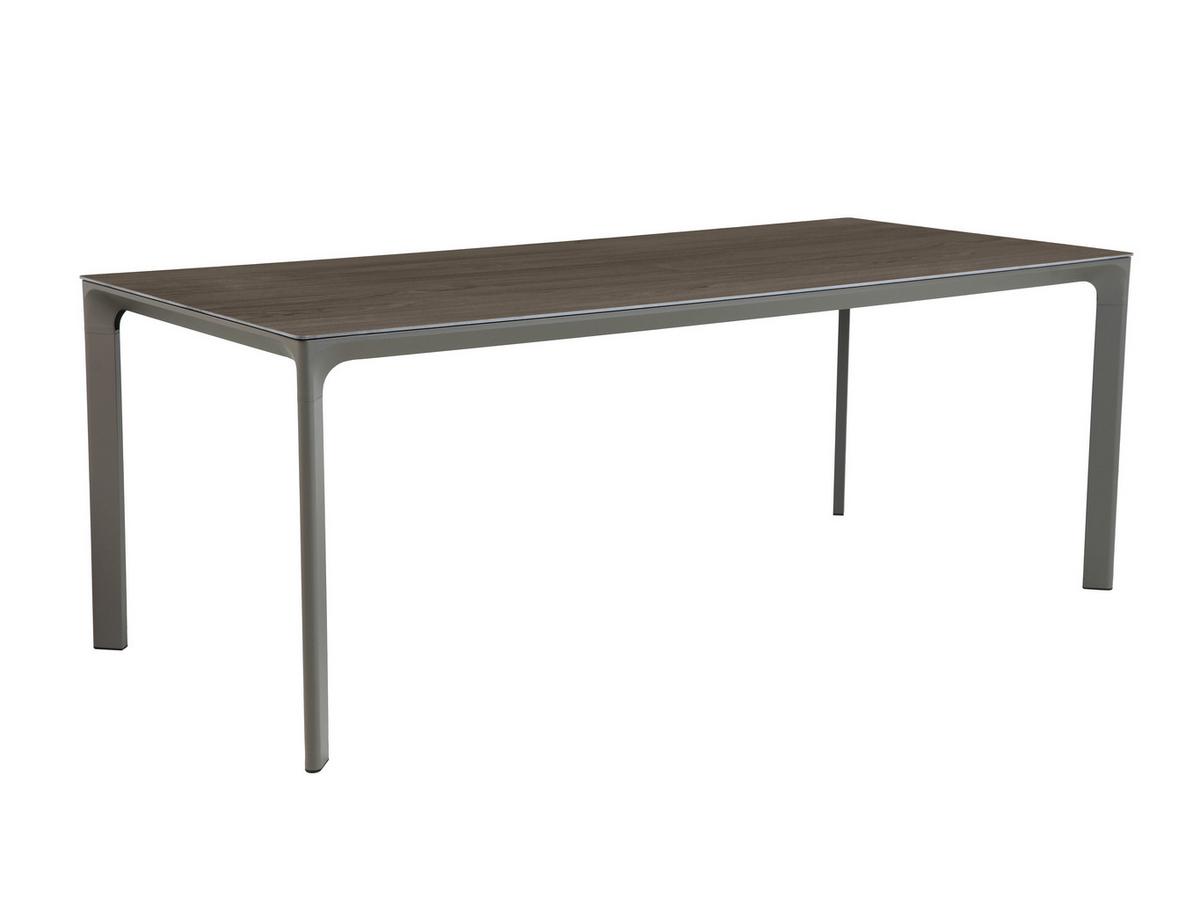 Gartenset Resi - Eiche grau/Braun, Basics, Metall (200/100/76cm) - Ambia Garden