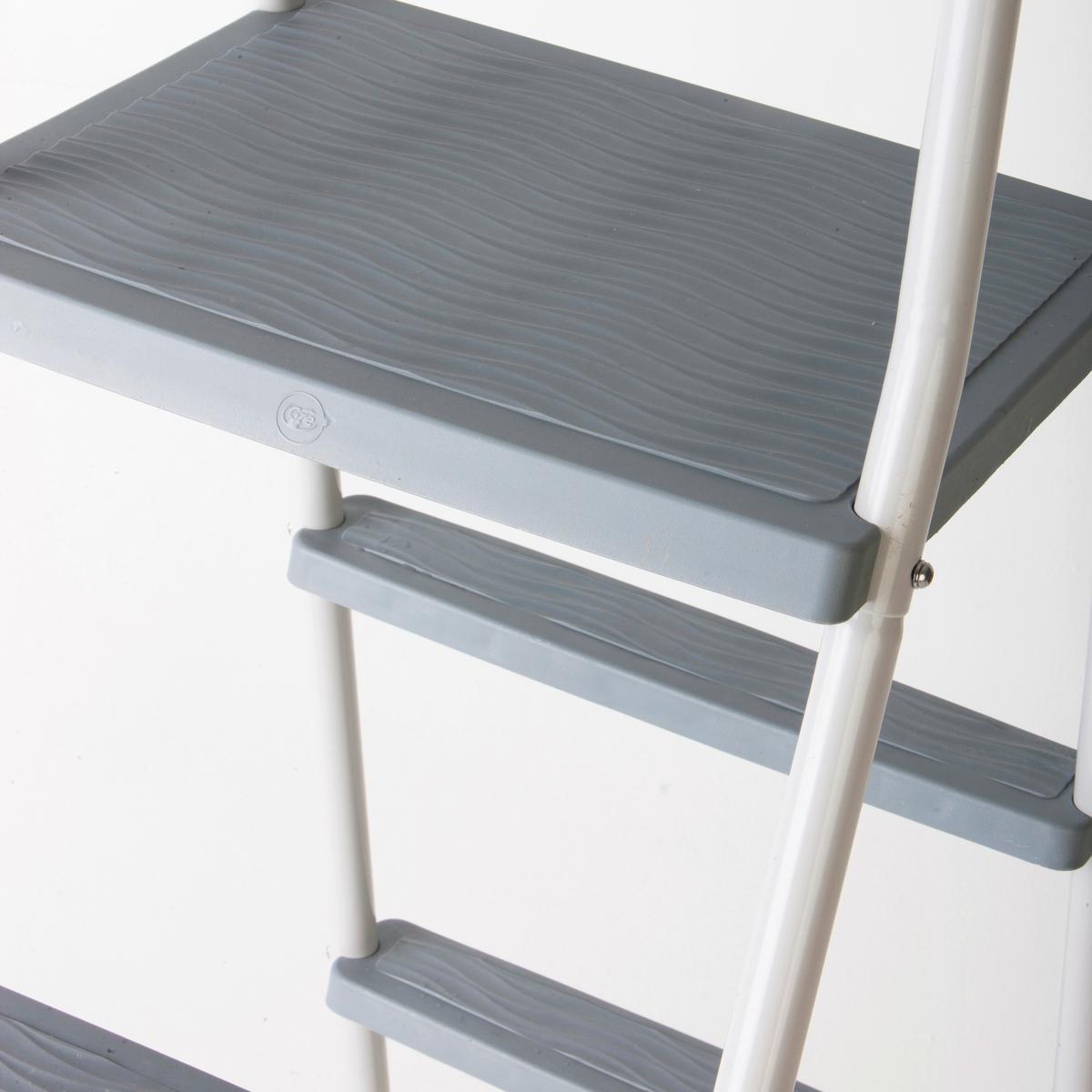 Poolleiter Leiter - Weiß, KONVENTIONELL, Metall (134cm) - Gre