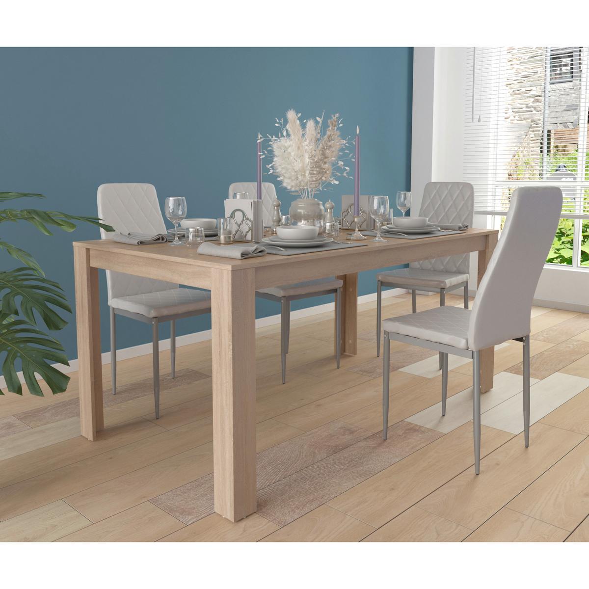 Esstisch Lynn Eiche Dekor L: 160cm - Eichefarben, Design, Holzwerkstoff (160/75/90cm) - MID.YOU