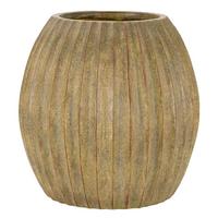 Vase Vase Breeze Olivgrün B: 32 cm - Olivgrün, Basics, Metall (32/32,5/32cm)