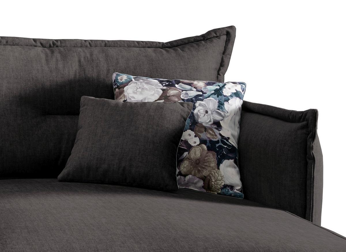 Ecksofa Lava Anthrazit S: 255/180 cm - Türkis/Anthrazit, MODERN, Textil (255/180cm) - Livetastic