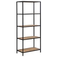 Regal Venedig - Schwarz/Eiche Artisan, MODERN, Holzwerkstoff/Metall (60/149/33cm)
