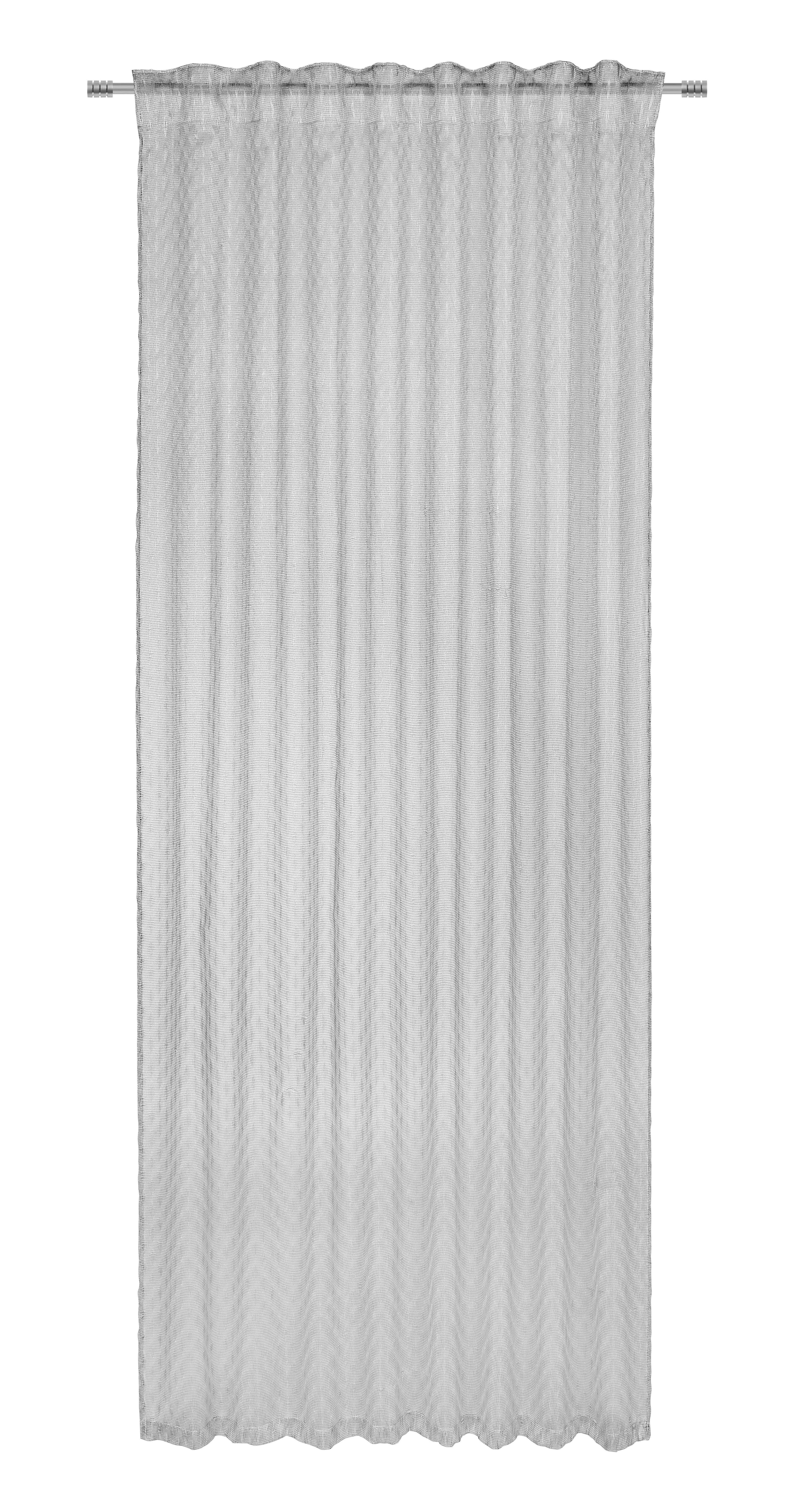 Hotový Záves Holly, 135/245cm, Strieborná - strieborná, Romantický / Vidiecky, textil (135/245cm) - Modern Living