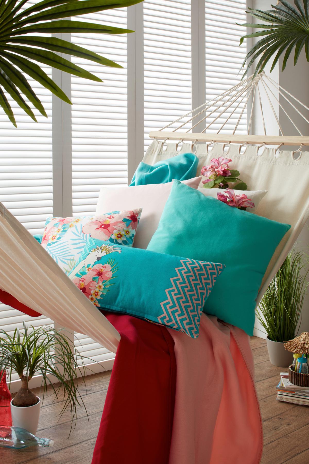 HOUPACÍ SÍŤ RELAX - přírodní barvy, dřevo/textil (100/200cm) - Mömax