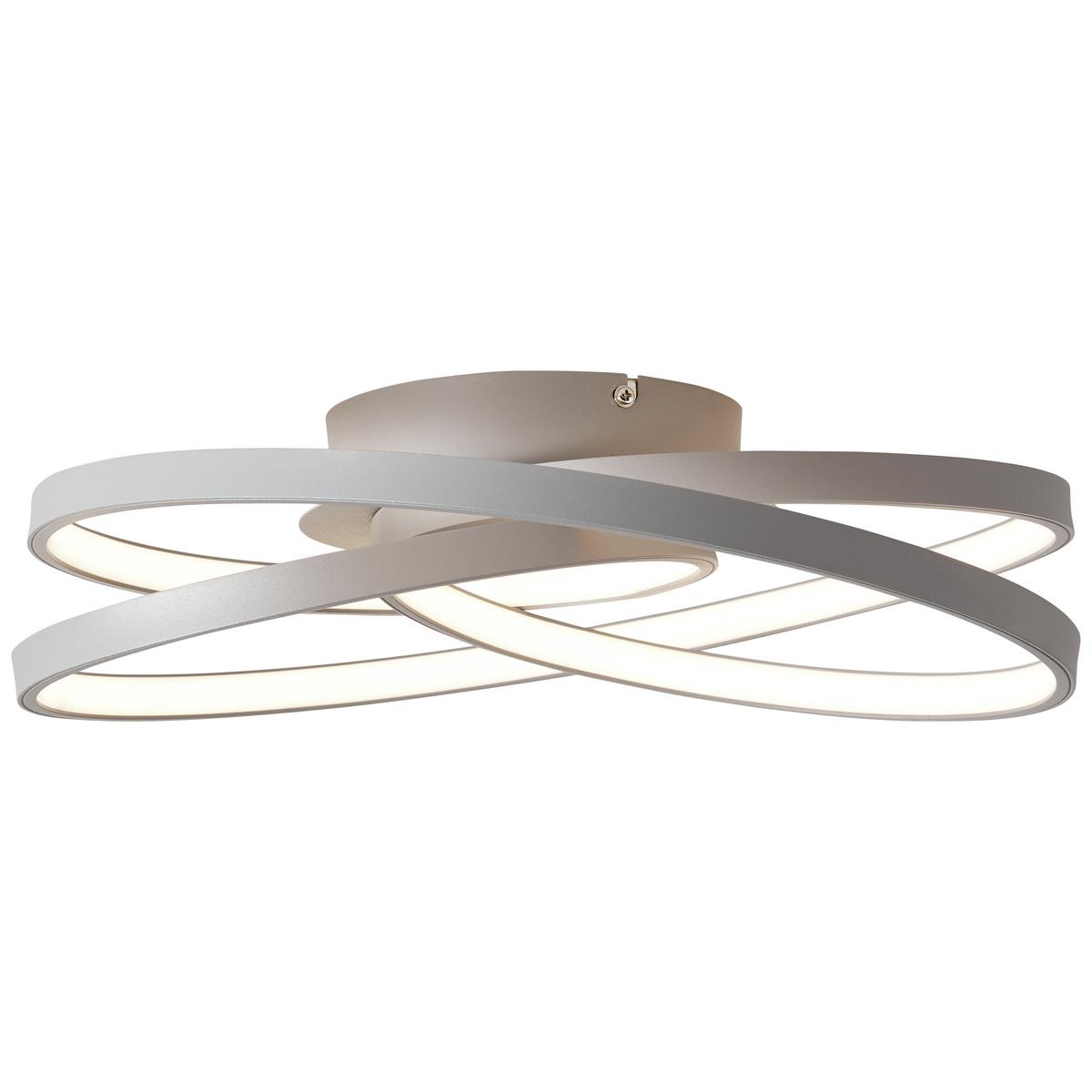 Led-deckenleuchte G96894/22 Labyrinth - Grau, KONVENTIONELL, Glas/Metall (40/13cm) - Brilliant
